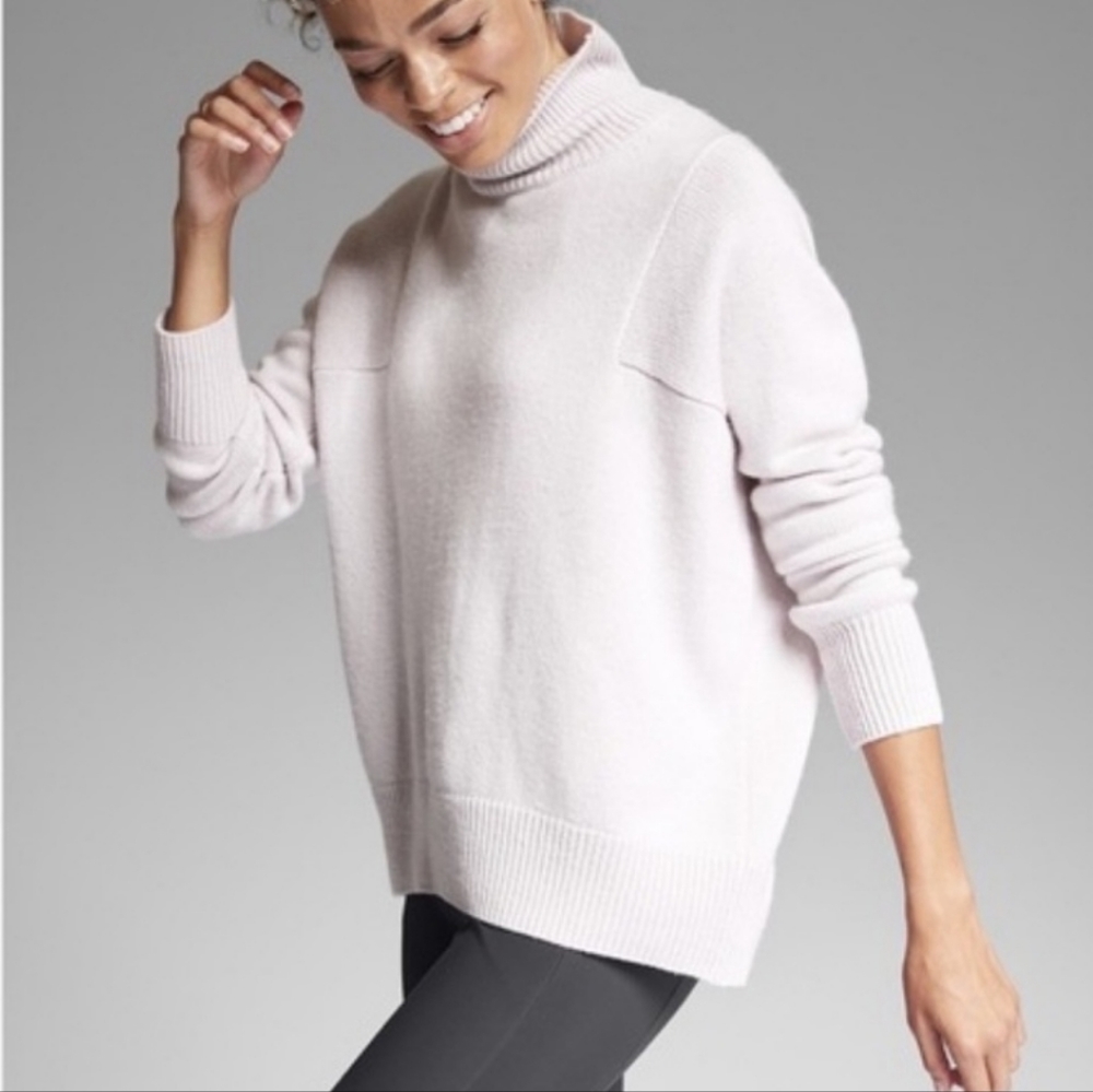 Athleta Bedford Wool Cashmere Turtleneck Sweater